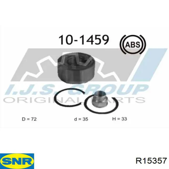 Купить R15357 SNR Подшипник передней ступицы