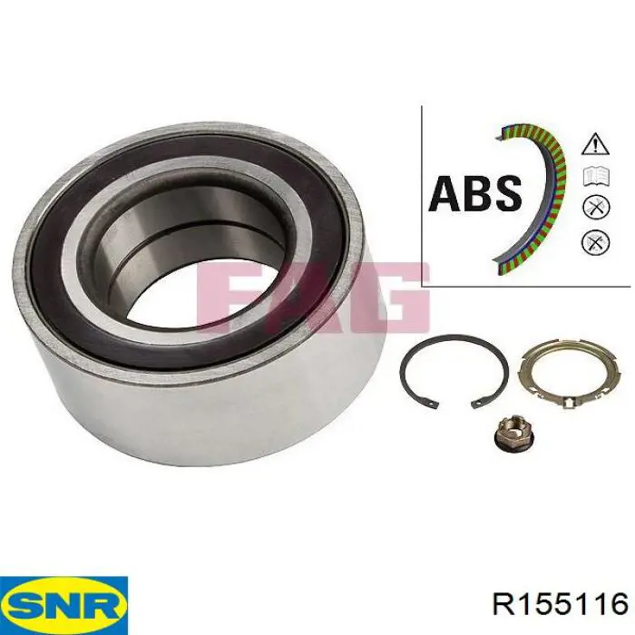 Подшипник ступицы R155116 SNR