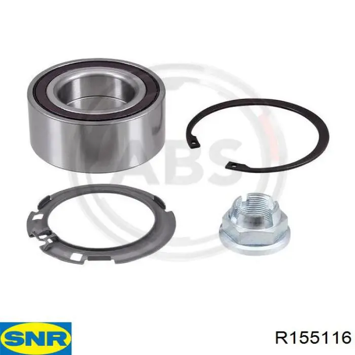 Комплект подшипника ступицы колеса SNR R155116 цена, от 47.92 USD