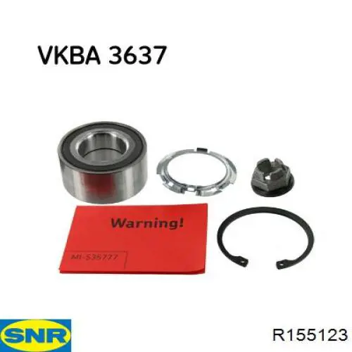 Комплект подшипника ступицы колеса SNR R155123 цена, от 33.14 USD
