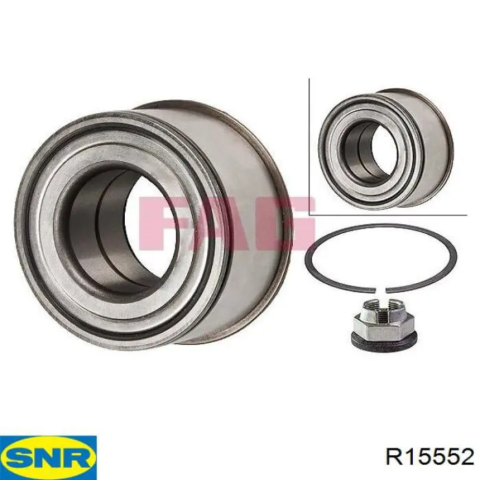 Комплект подшипника ступицы колеса SNR R15552 цена, от 56.53 USD