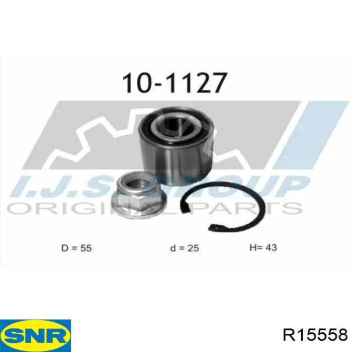Задний подшипник SNR R15558
