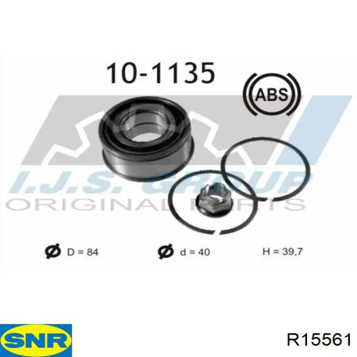 Подшипник ступицы R15561 SNR