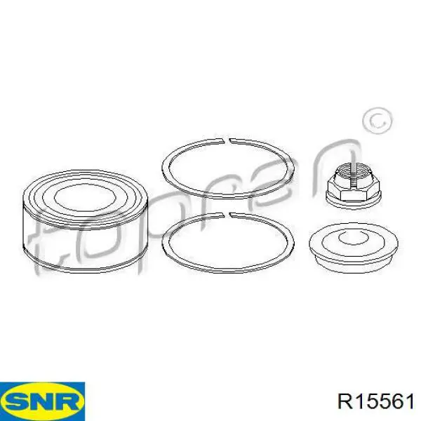 R15561 SNR Подшипник ступицы передней
