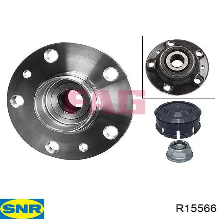 Ступицы задних колес SNR R15566 цена, от 84.86 USD