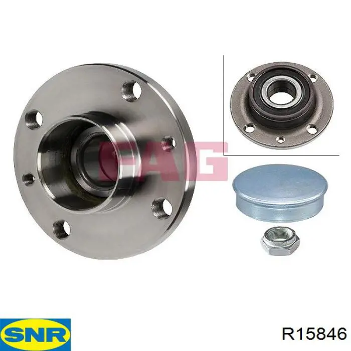 Маточина задня R15846 SNR
