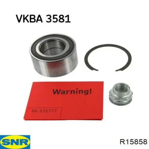 Комплект подшипника ступицы колеса SNR R15858 цена, от 32.02 USD