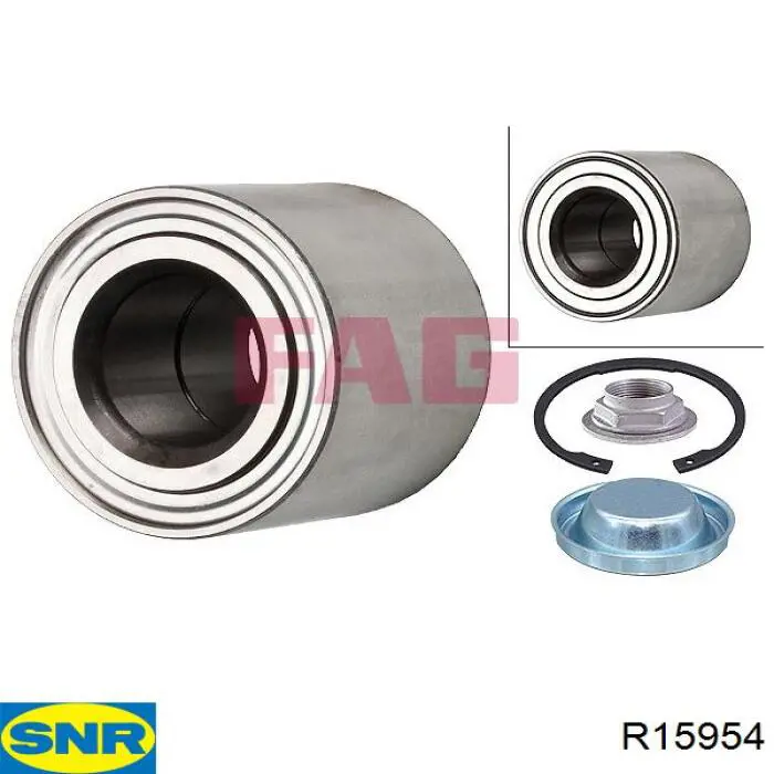 Cojinete de rueda trasero R15954 SNR