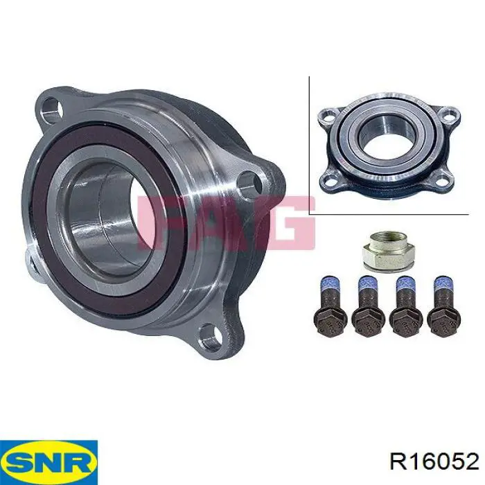 Cojinete de rueda delantero R16052 SNR