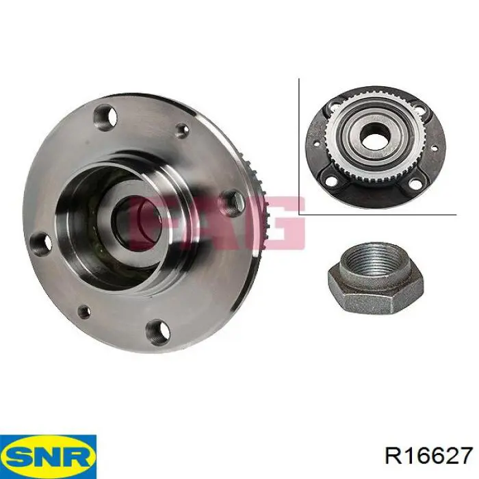 Ступицы задних колес SNR R16627 цена, от 62.14 USD
