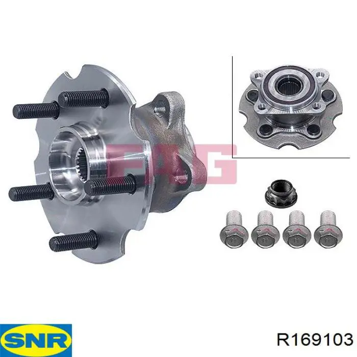 Задняя ступица R169103 SNR