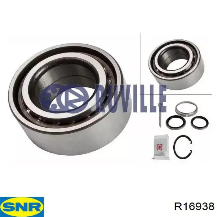 Комплект подшипника ступицы колеса SNR R16938 цена, от 18.16 USD