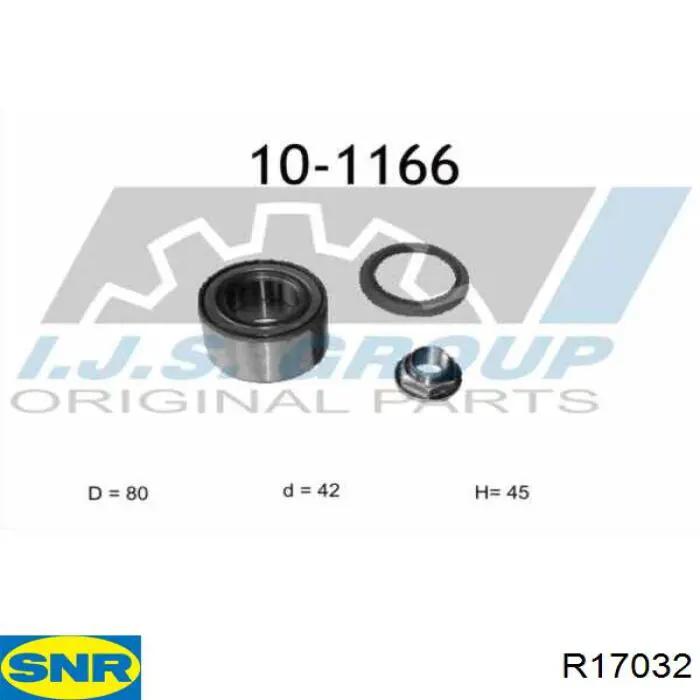 Ступичный подшипник передний SNR R17032