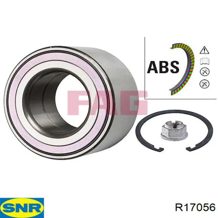 R17056 SNR Подшипник ступицы передней