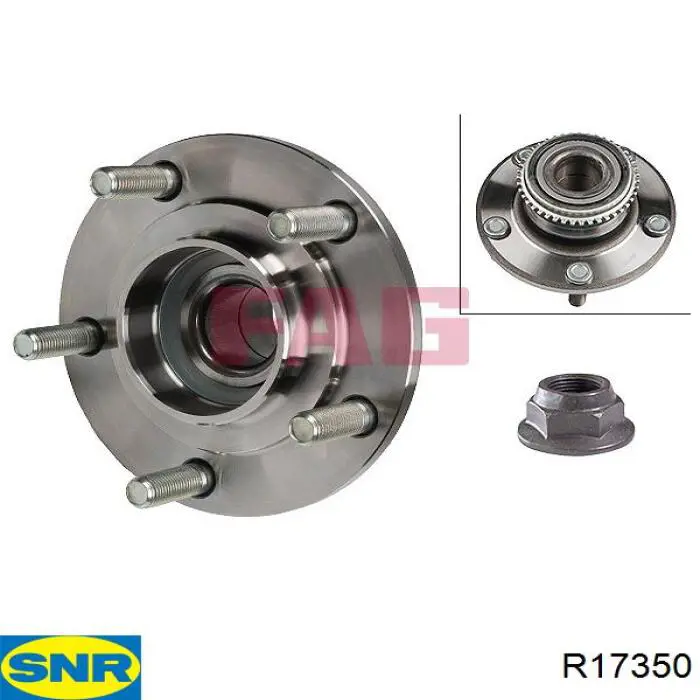 Ступицы задних колес SNR R17350 цена, от 57.61 USD