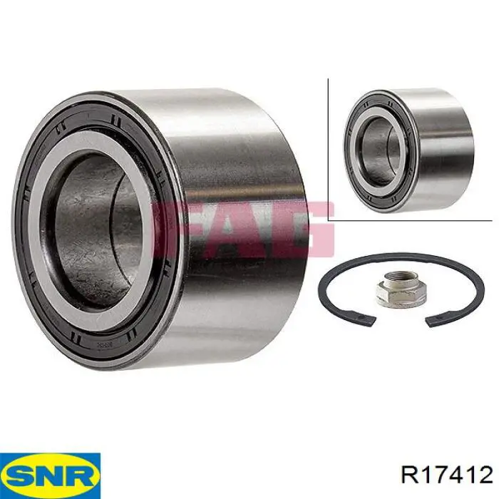 Купить R17412 SNR Подшипник передней ступицы