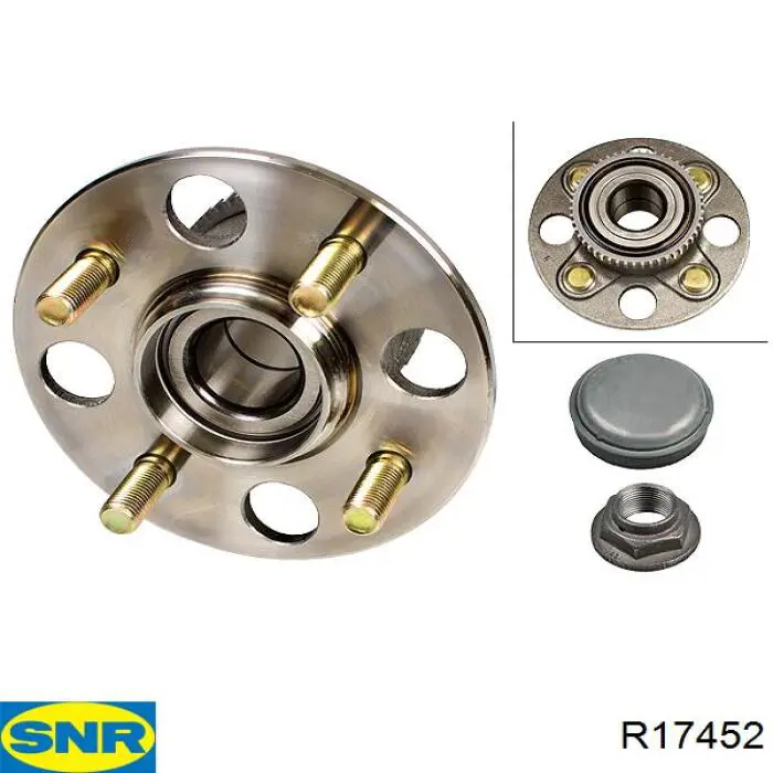 Ступицы задних колес SNR R17452 цена, от 53.21 USD