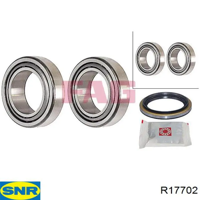 Купить R17702 SNR Подшипник передней ступицы