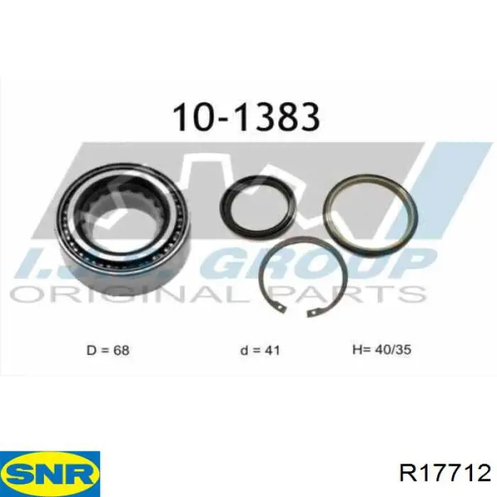 Подшипник ступицы R17712 SNR