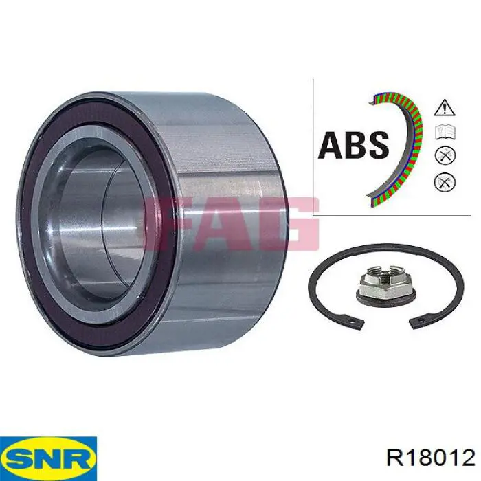 Комплект подшипника ступицы колеса SNR R18012 цена, от 33.62 USD
