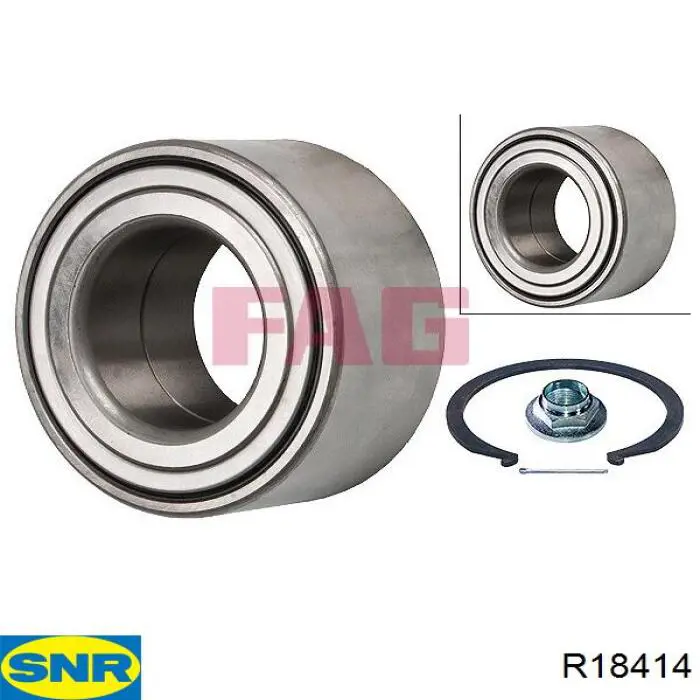 Комплект подшипника ступицы колеса SNR R18414 цена, от 32.54 USD