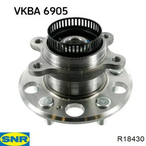 Cubo de rueda trasero R18430 SNR