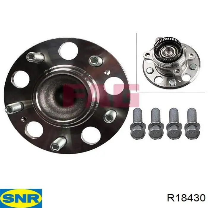 Ступицы задних колес SNR R18430 цена, от 88.56 USD