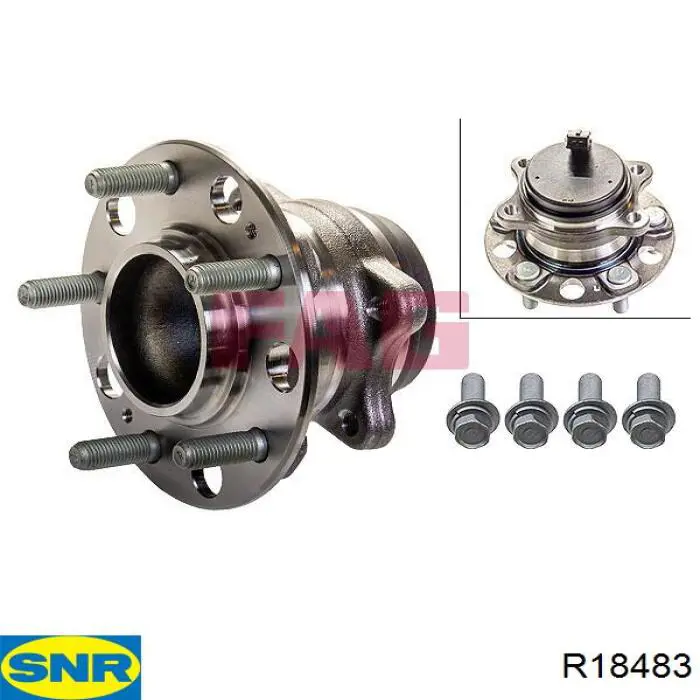 R184.83 SNR cubo traseiro