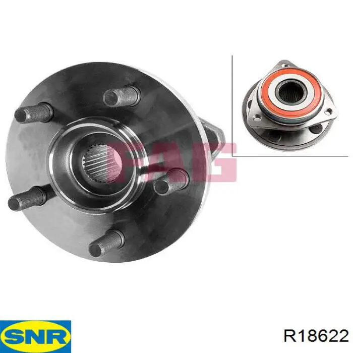 Ступицы передних колес SNR R18622 цена, от 89.04 USD