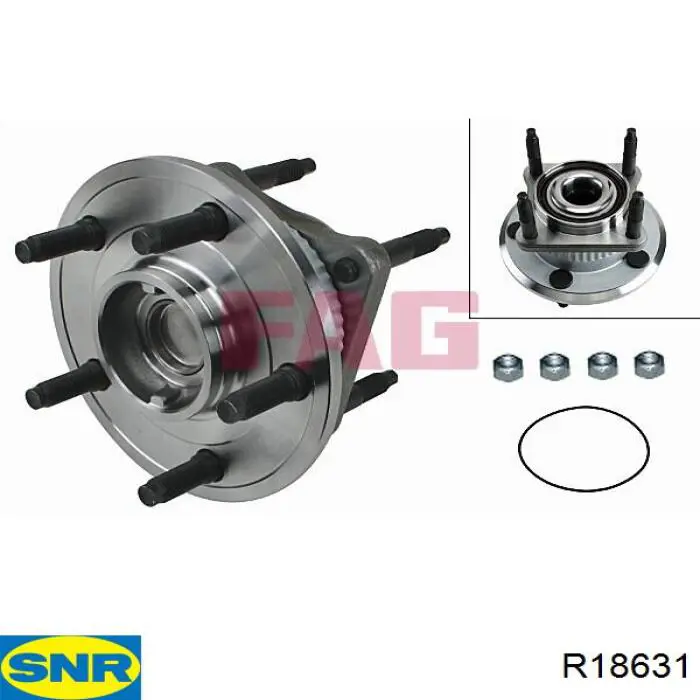 Ступицы задних колес SNR R18631 цена, от 158.40 USD