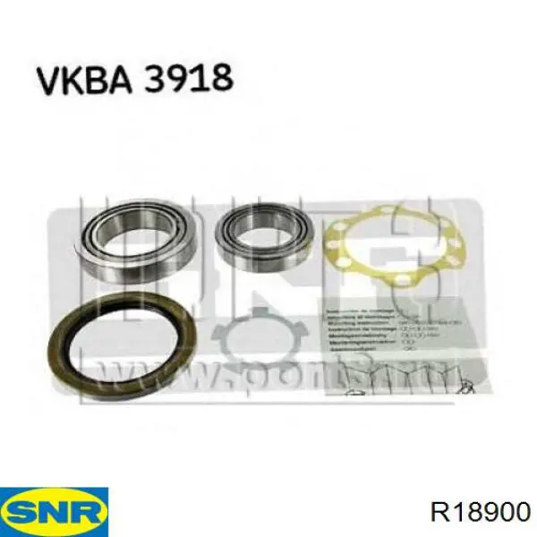 Комплект подшипника ступицы колеса SNR R18900 цена, от 19.45 USD