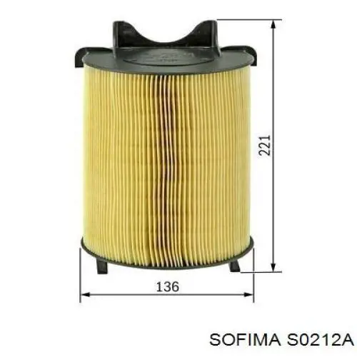 Элемент воздушного фильтра Sofima S0212A цена, от 9.14 USD