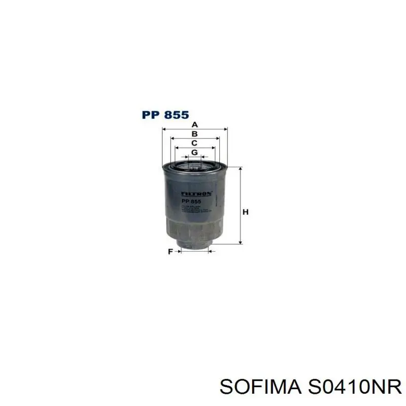 Фильтр тонкой очистки топлива Sofima S0410NR цена, от 8.75 USD