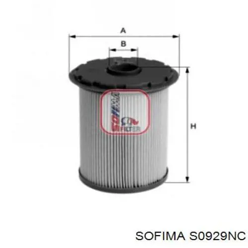 Топливный фильтр S0929NC Sofima
