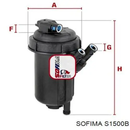 Фильтр топливный Sofima S1500B