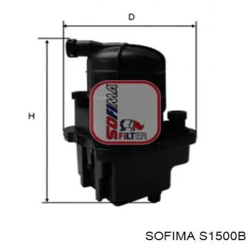 Топливный фильтр S1500B Sofima