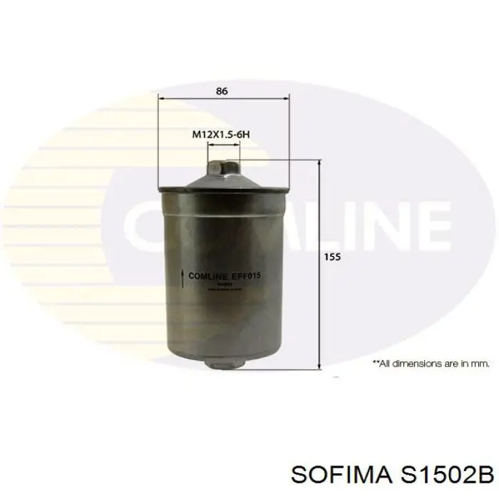S1502B Sofima Фильтр топлива