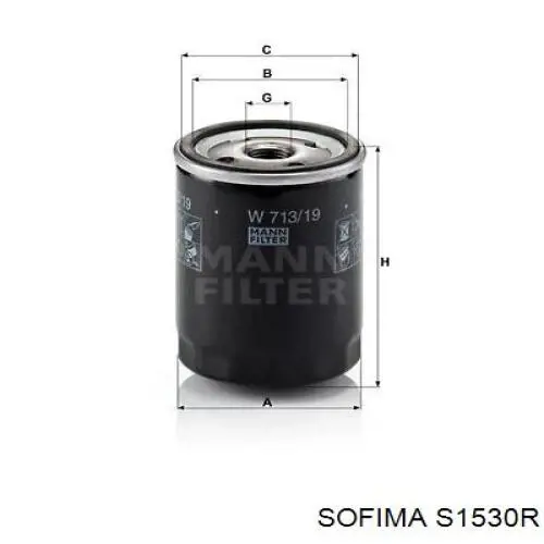 Фильтр очистки масла центробежный Sofima S1530R цена, от 4.73 USD