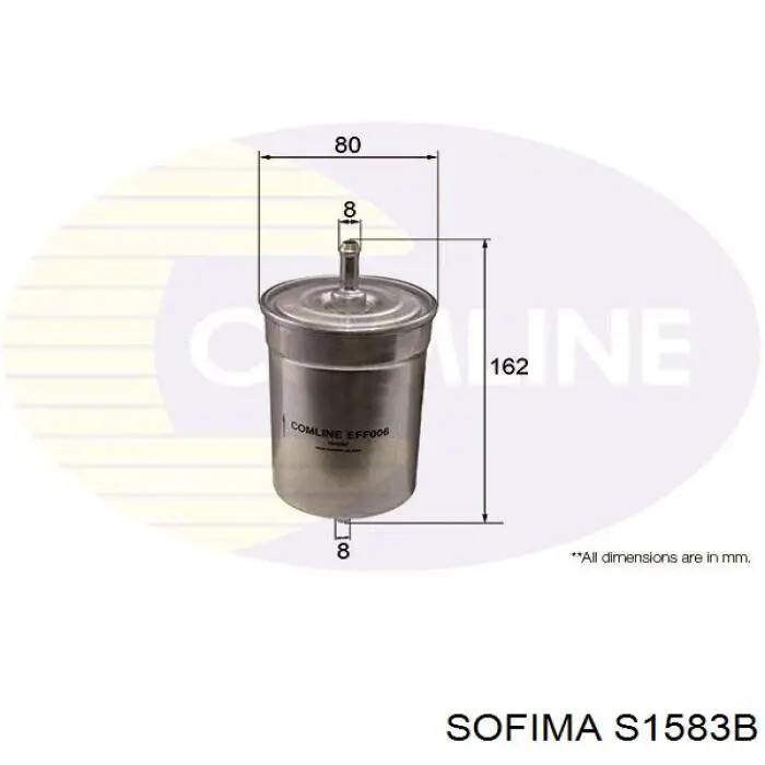 Топливный фильтр S1583B Sofima