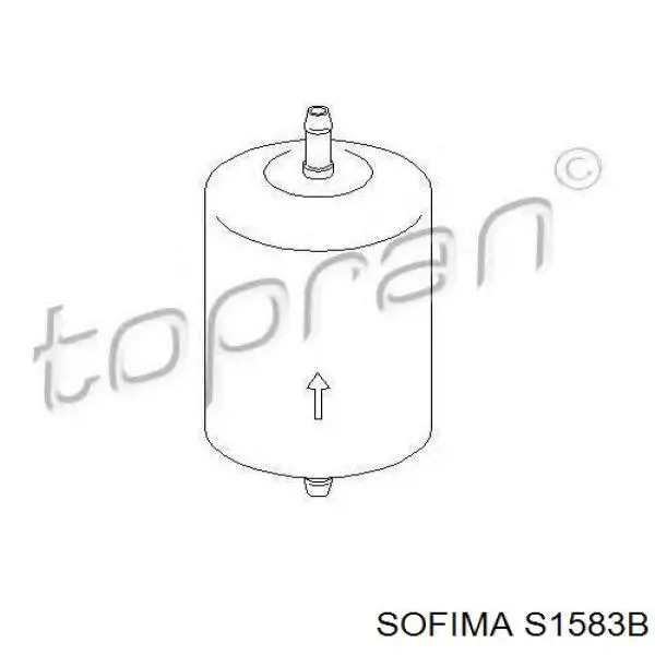 Фильтр топливный Sofima S1583B