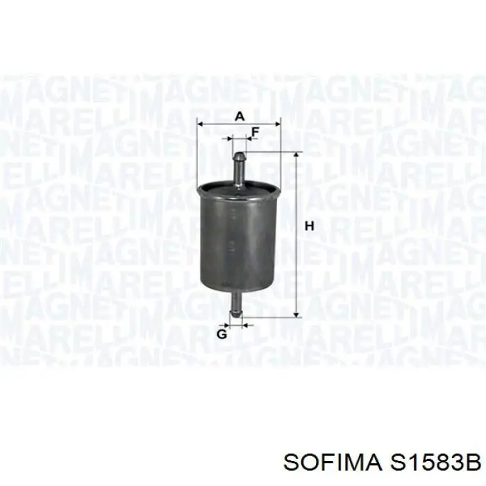 Фильтр тонкой очистки топлива Sofima S1583B цена, от 11.81 USD