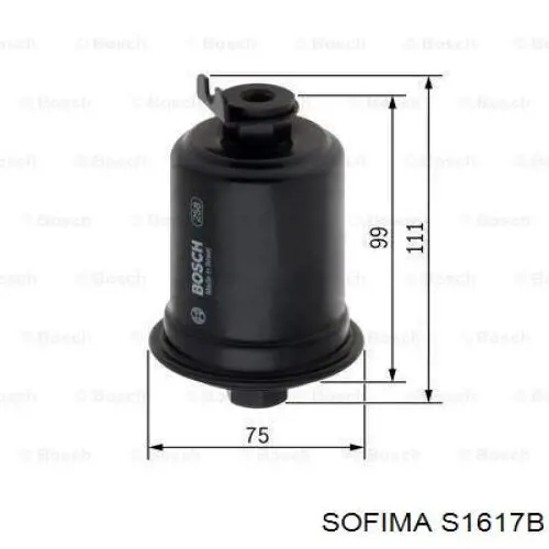 Filtro combustible S1617B Sofima