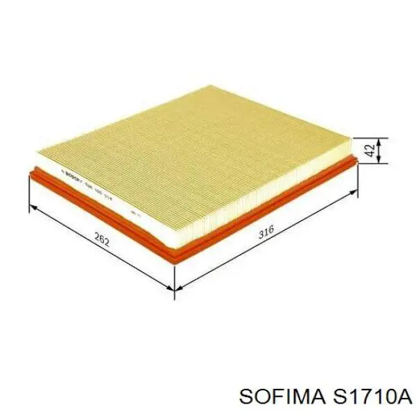 S1710A Sofima воздушный фильтр