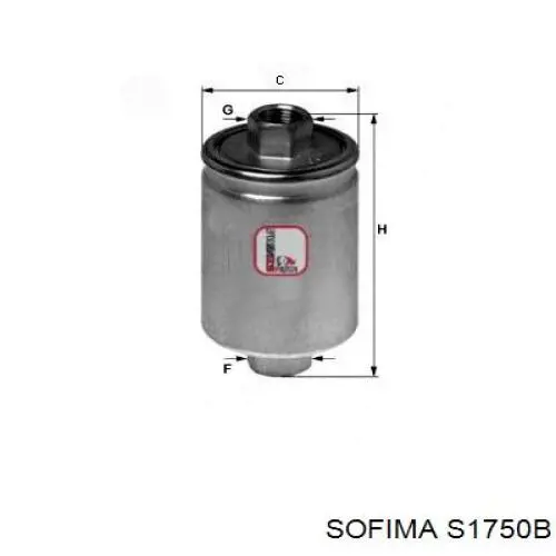 Топливный фильтр S1750B Sofima