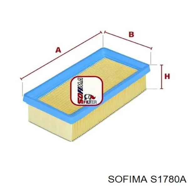 Воздушный фильтр S1780A Sofima