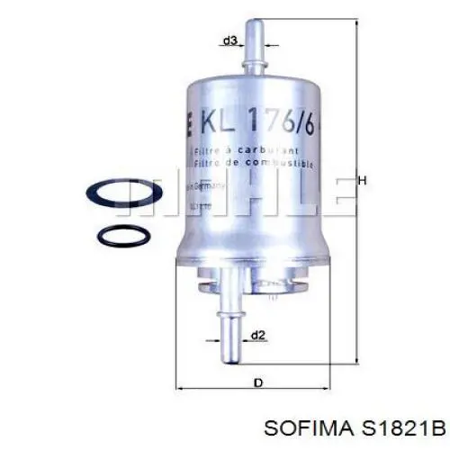 Купить S1821B Sofima Фильтр-отстойник топлива грубой очистки