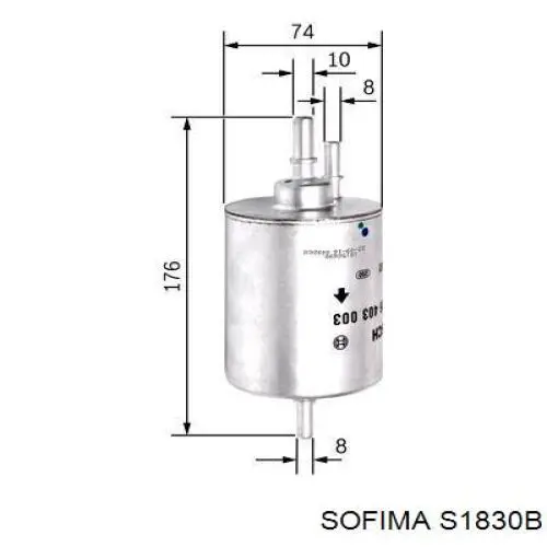 Купить S1830B Sofima Фильтр-отстойник топлива грубой очистки
