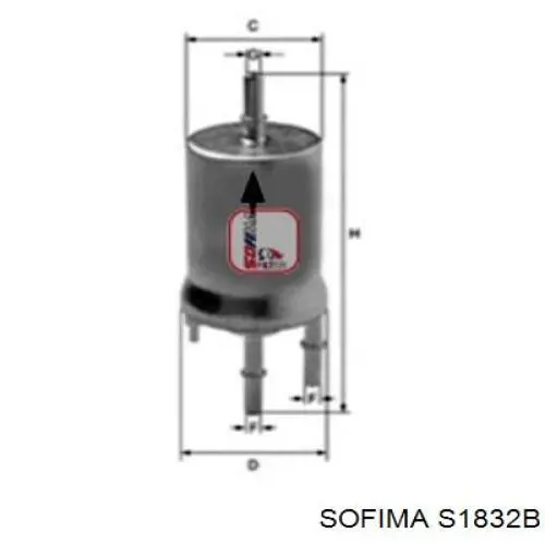 Фильтр тонкой очистки топлива Sofima S1832B цена, от 14.12 USD