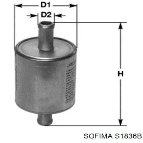 S1836B Sofima топливный фильтр