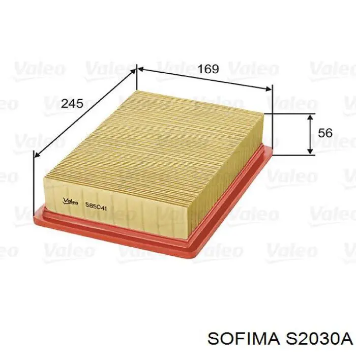 Элемент воздушного фильтра Sofima S2030A цена, от 4.09 USD